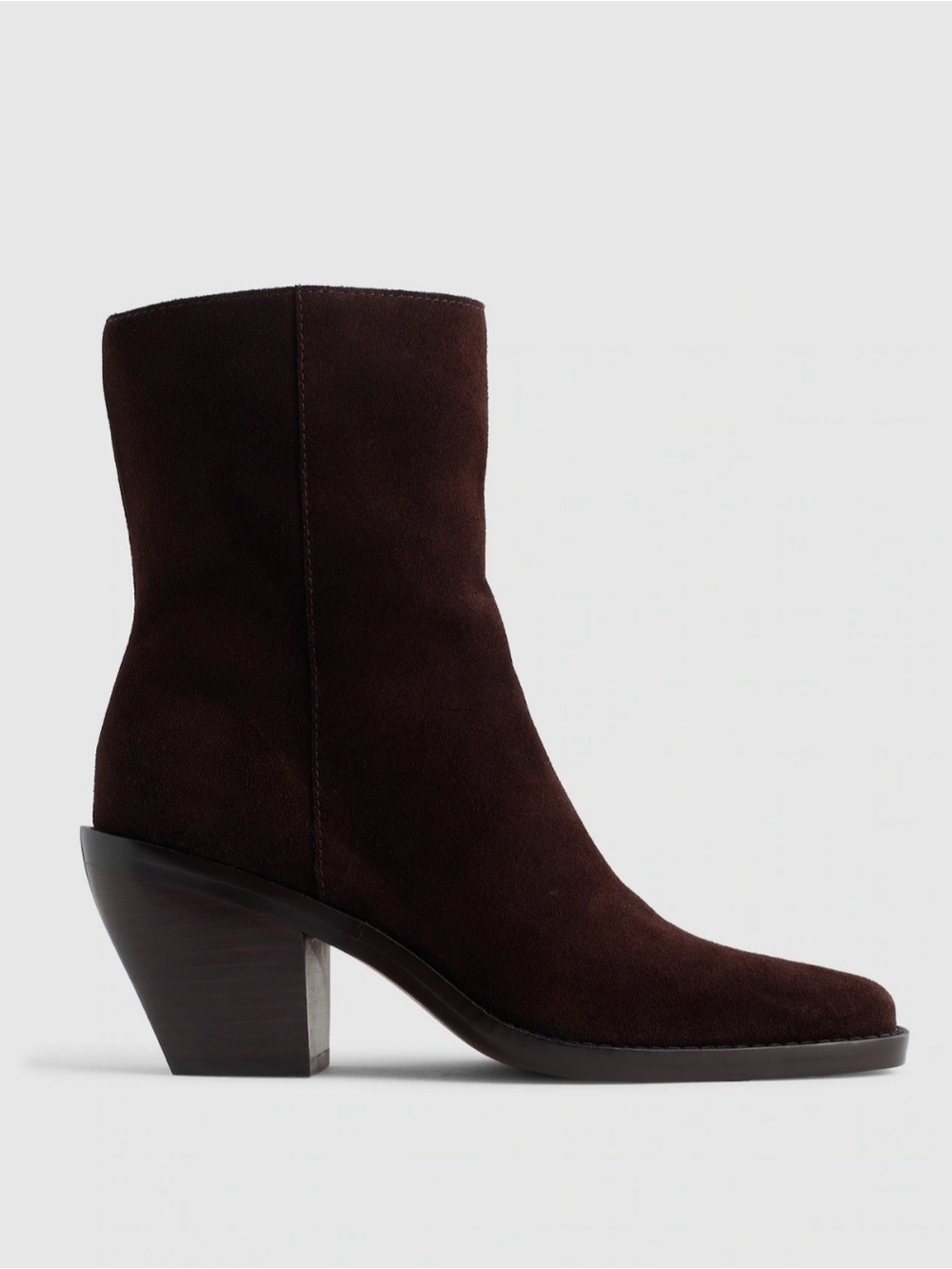 NWOB! MADEWELL Women’s The Idris Side-Zip Ankle Boot Coffee Bean Suede Size 9 - Picture 14 of 15